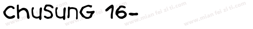 Chusung 16字体转换
